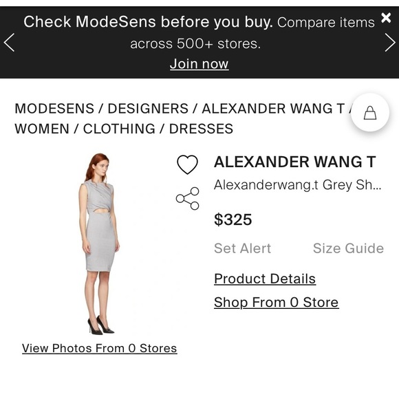 T By Alexander Wang Twist Cutout Dress New w Tags - Picture 4 of 7